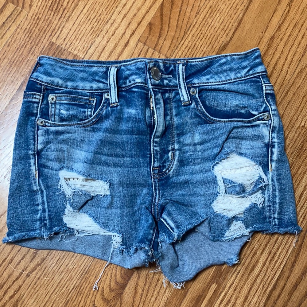American Eagle mid rise jean shorts